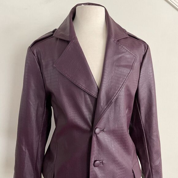 Joker Suicide Squad Purple Jacket Trench Coat Men Cosplay Hot Topic Jared Leto L - Picture 5 of 10